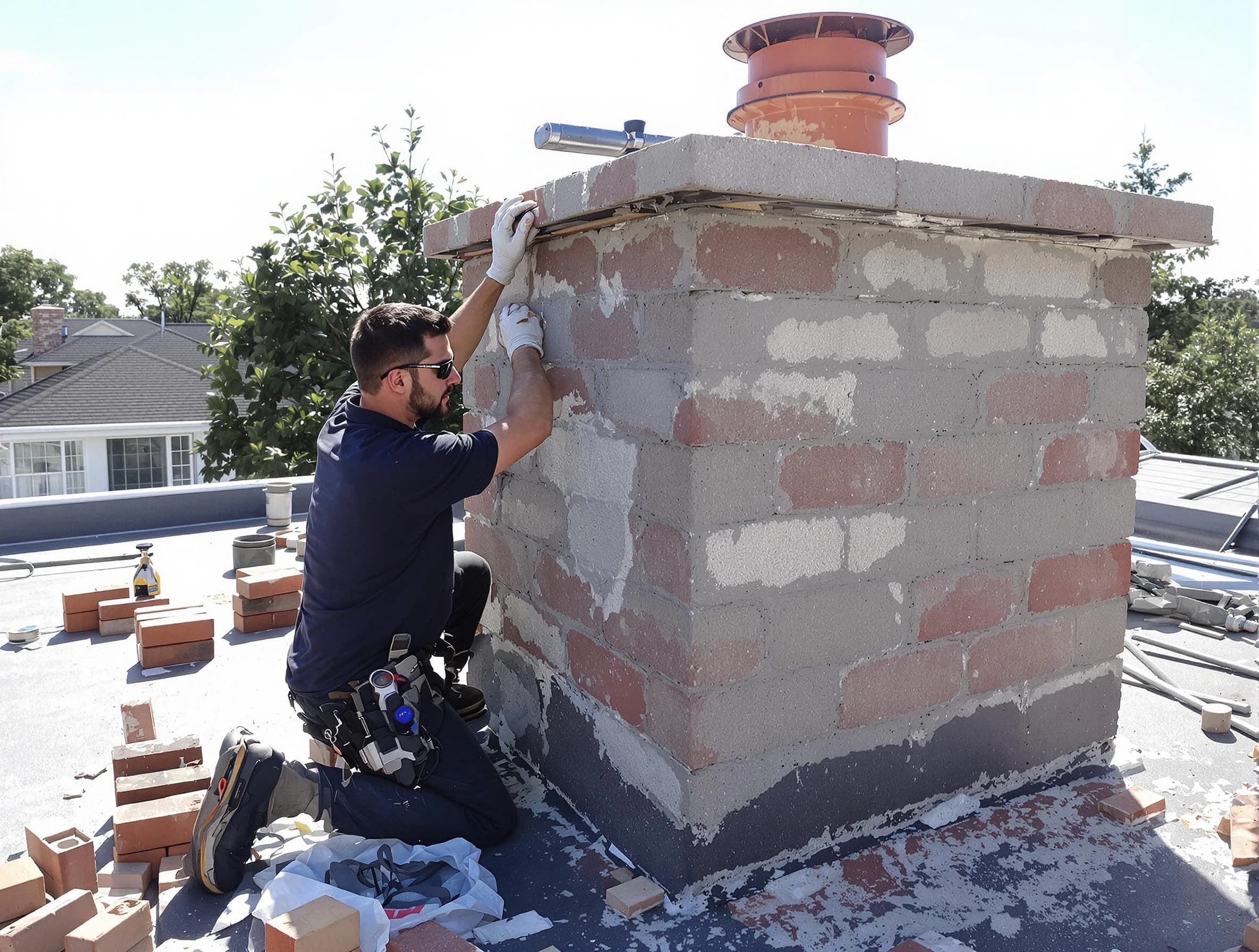 Advanced chimney repair process by White Bluff Chimney Sweep in White Bluff, TN