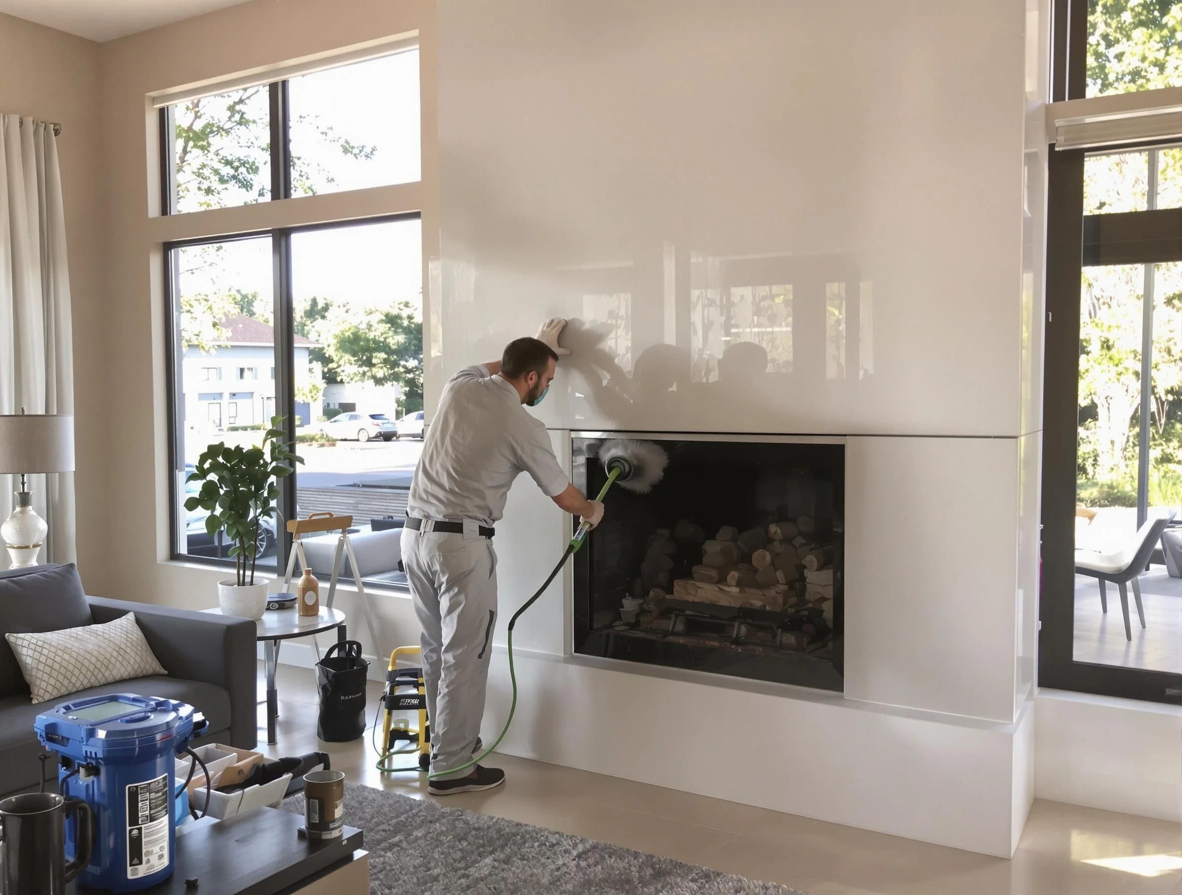 White Bluff Chimney Sweep performing thorough soot removal in White Bluff, TN