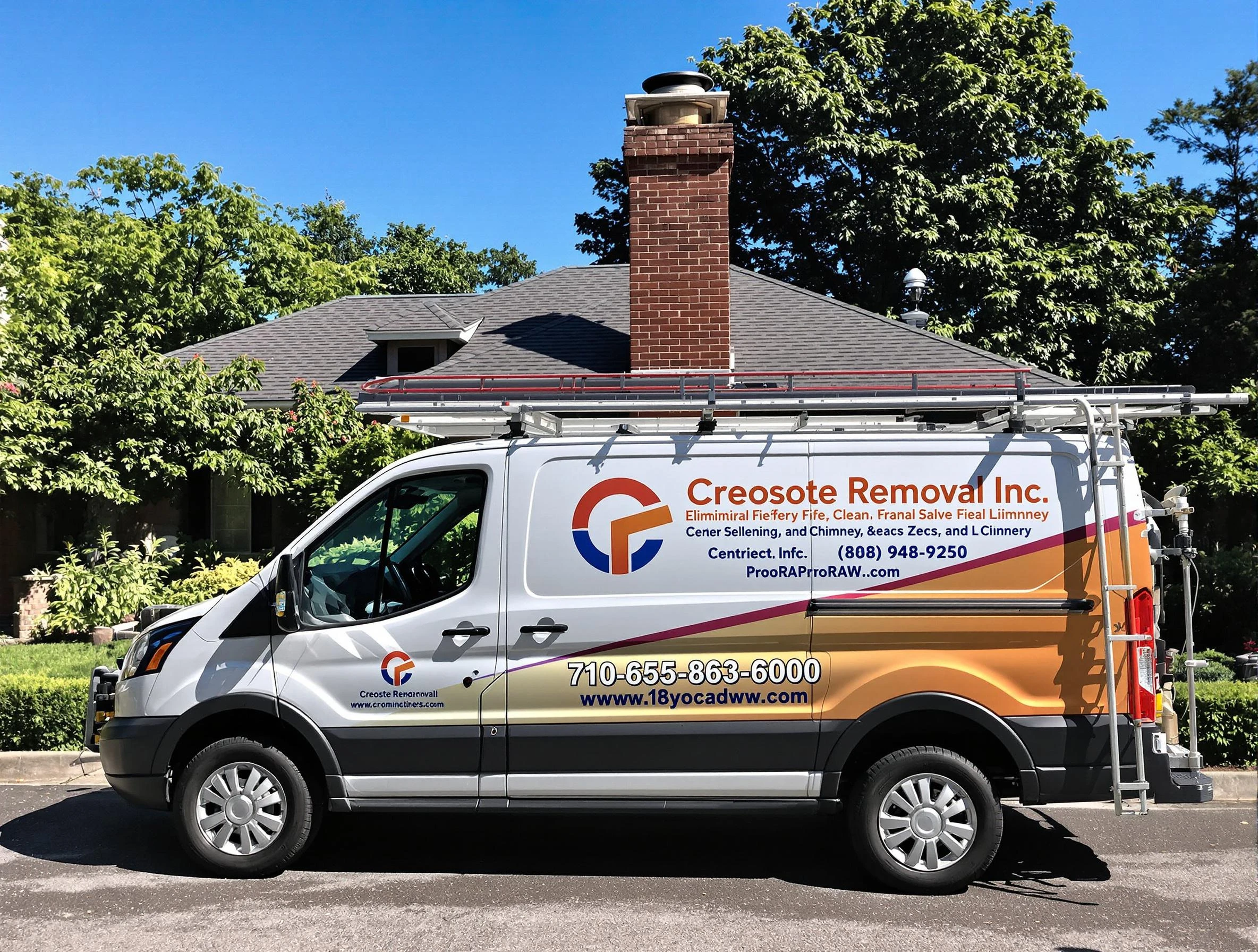 White Bluff Chimney Sweep technician removing creosote safely in White Bluff, TN